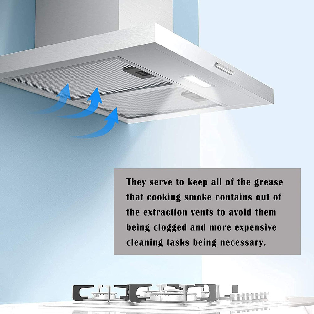 1/2PCS Range Hood Filter Ventilation Aluminium Aspirator 26*32CM Kitchen Extractor Cooker Hood Grease Filter Home Improvement. 