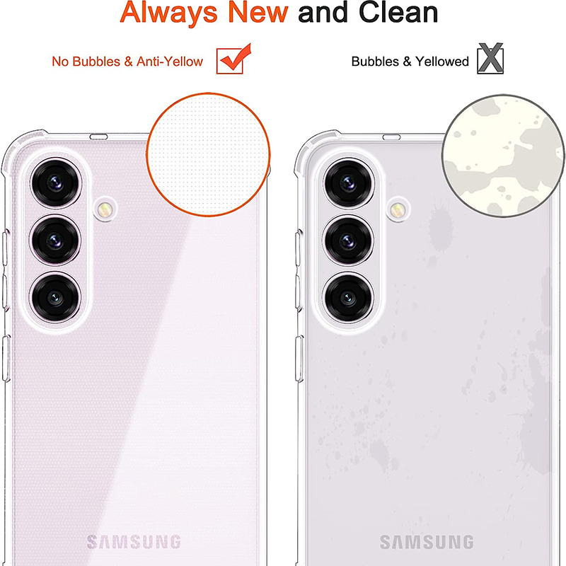 lthmy for Samsung Galaxy Quantum 4 5G casing flexible clear translucent black silicone anti-yellowing back cover with 4 Corners protection jelly case. 