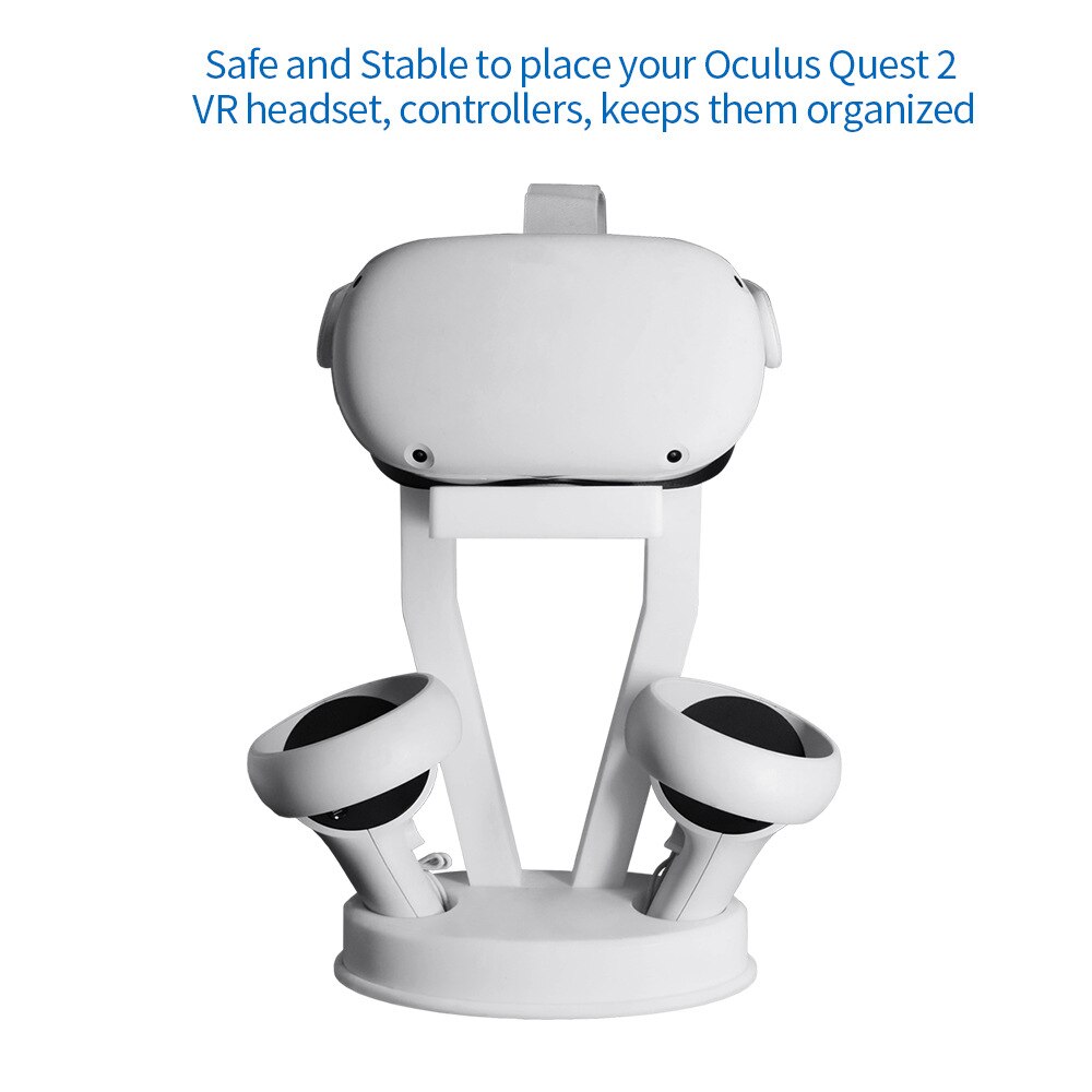 VR Stand For Oculus Quest 2 VR Headset Display Holder Controller Base Desktop Organizer For Oculus Quest 2 PS Move Accessories. 