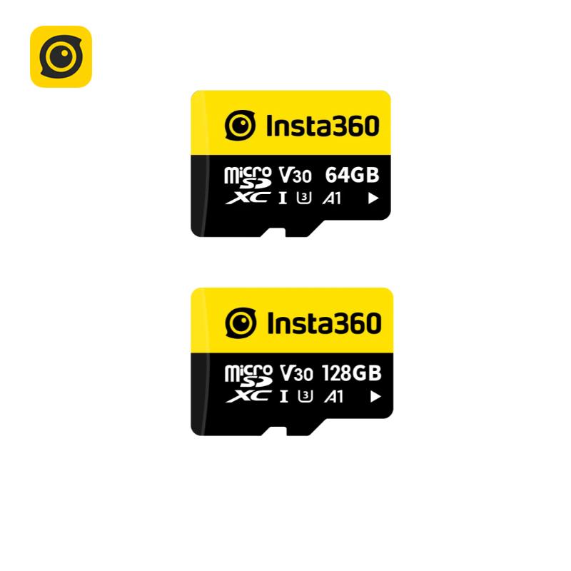 Insta360 SD Memory Card For Insta 360 X4 X3 X2 Ace Pro One RS R Sphere 64GB 128GB V30 Extreme A1 Original Accessories. 