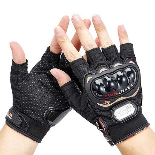 Pro Biker Half Finger Protective Motorcycle Hand Gloves 1 pair Daraz .bd