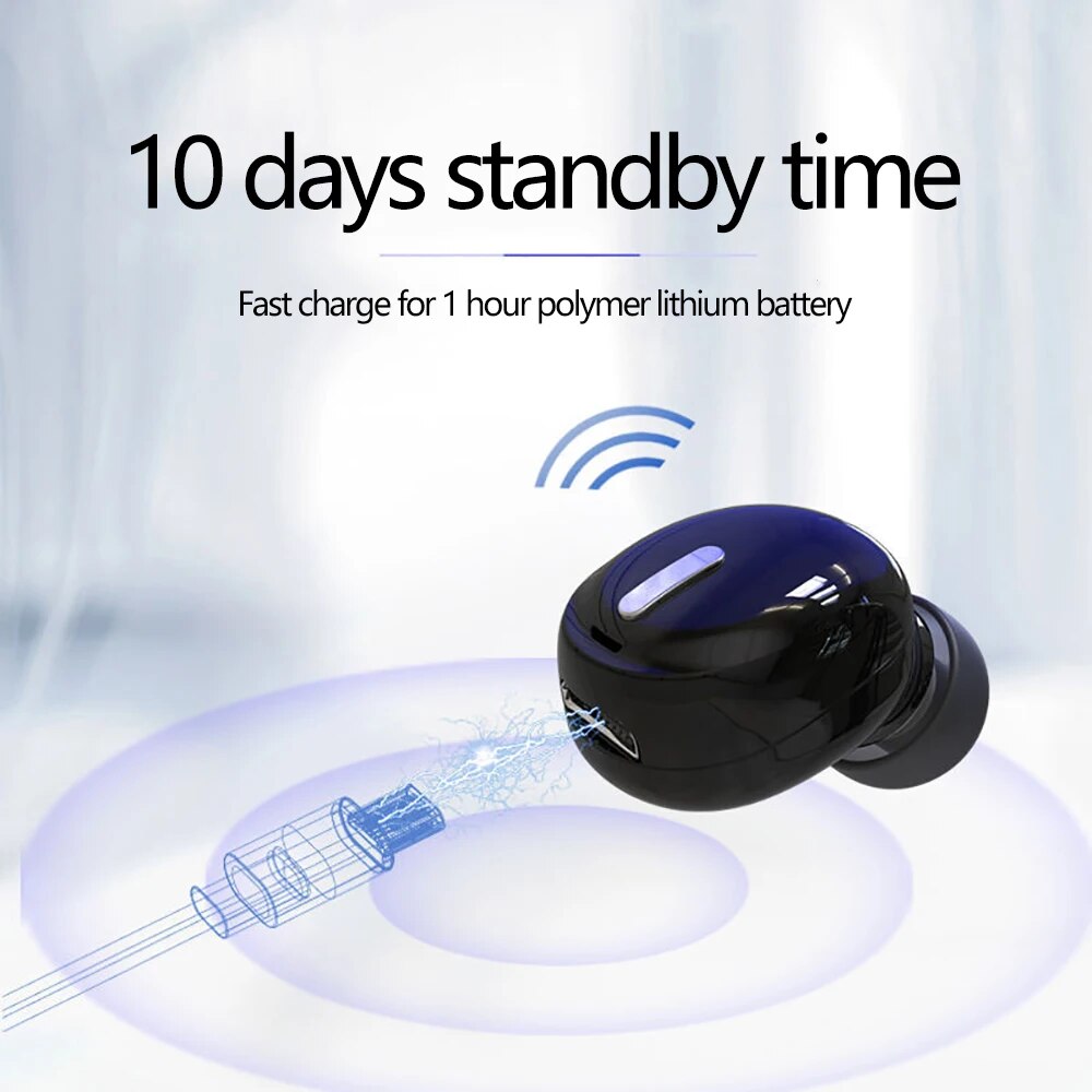 X9 Wireless Headphones Bluetooth 5.0 Earphones With Mic Single in-Ear Sports Waterproof Tws Earbuds Bluetooth Handsfree Headset. 