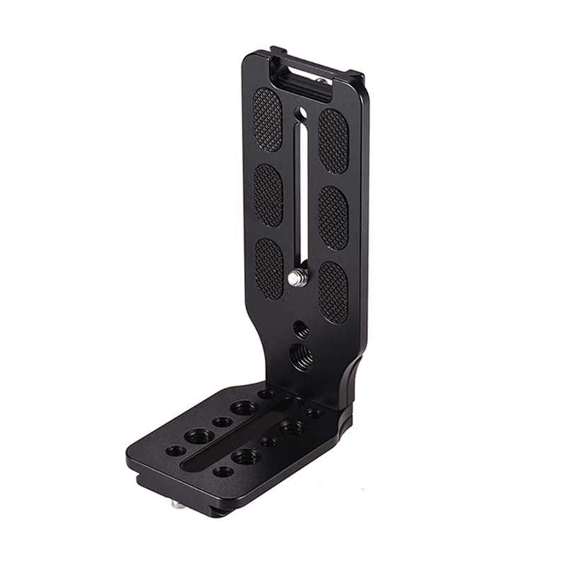 DSLR Camera L Bracket Quick Release Plate Vertical Universal L Bracket with 1/4 Inch Screw Arca Swiss for DSLR Camera. 