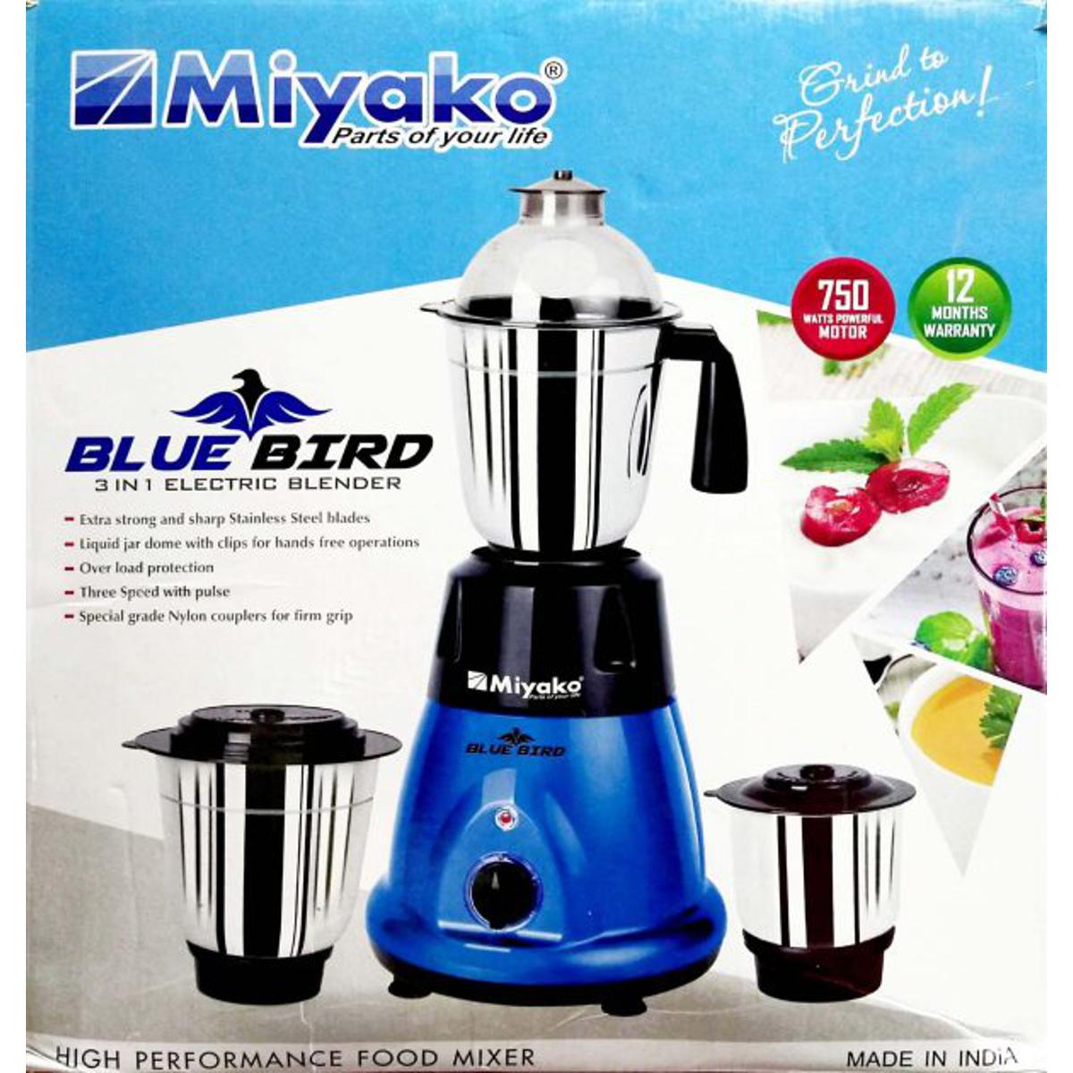 Miyako Blue Bird Multi Purpose Mixer Grinder Blender Machine 750 watt - Blender Machine