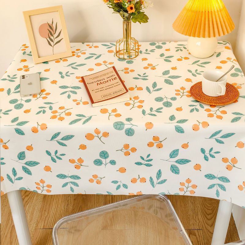 Cream style tablecloth, student dormitory study desk cloth, high-grade photo decoration cloth, French coffee table cloth, ins Japanese. 