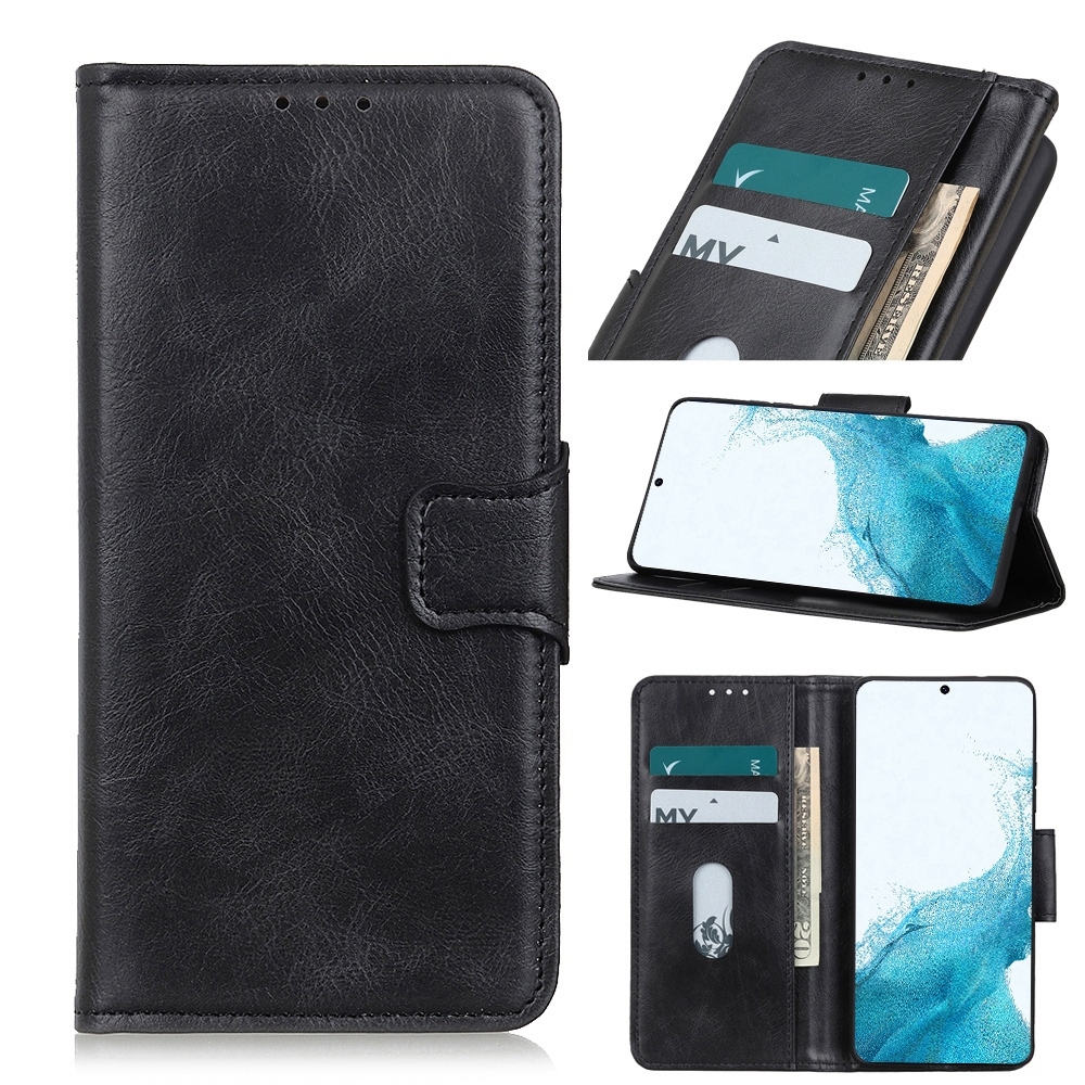 (COD)For Samsung Galaxy S22+ 5G Mirren Crazy Horse Texture Horizontal Flip Leather Case with Holder & Card Slots & Wallet