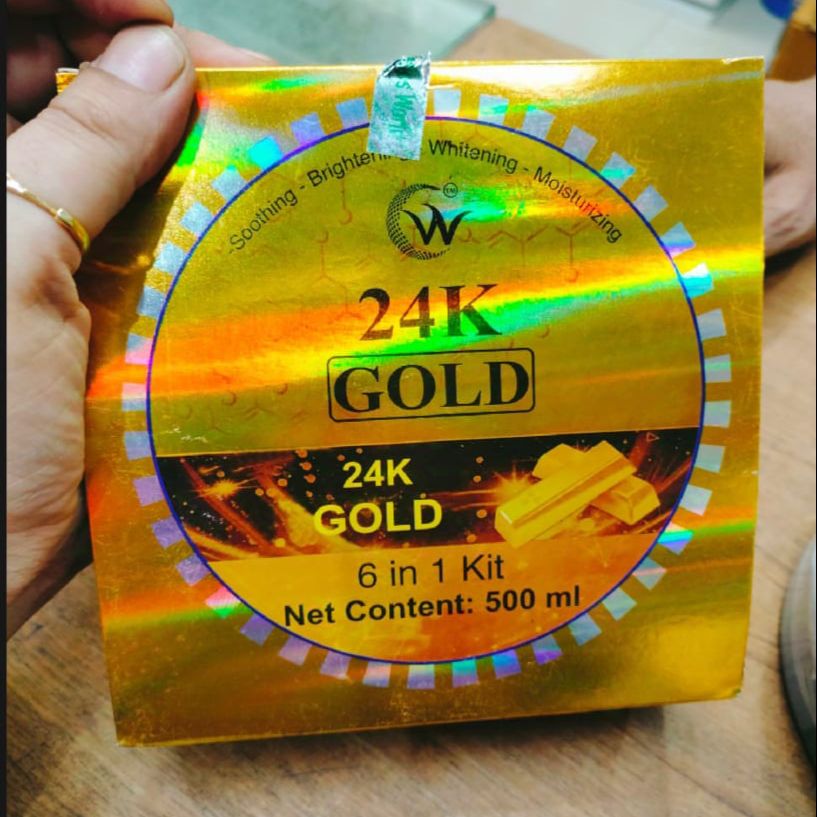6 in 1 Vip Rainbow 24 k gold Combo Face Pack - 500 gm