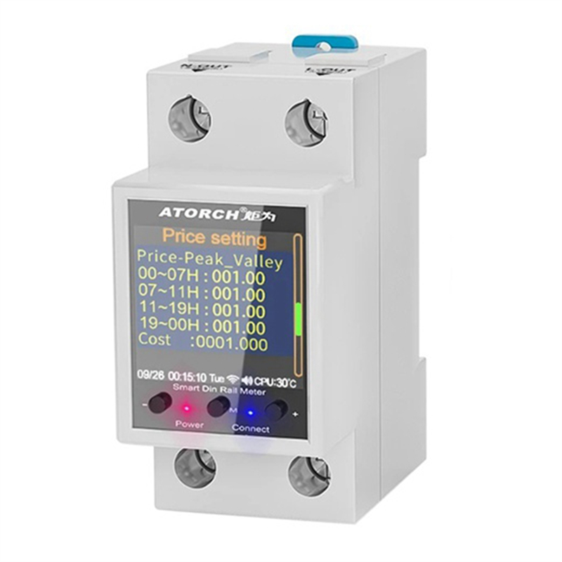 ATORCH GR2PWS Electricity Meter Tuya WiFi Rail Power Energy Meter