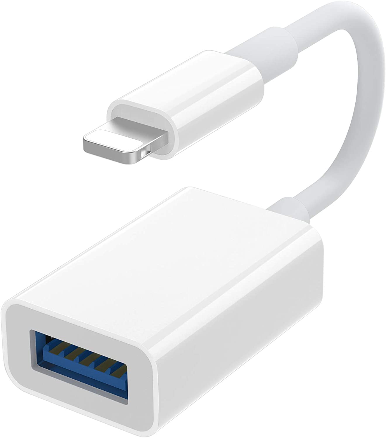 OTG Adapter For iPhone iPad iOS to USB Cable Adapter For Camera SD Card Reader Keyboard Headset Microphone Flash Drive. 