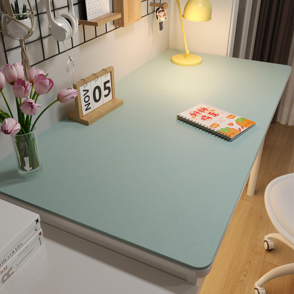 Solid color Desk mat Comfortable Learning Oil proof Leather mat Environmental protection Students Coffee table mat for Office desk accessory Study room essential Home décor item College student necessity Game table protector. 
