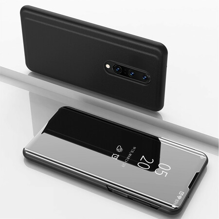 OnePlus 7 Pro - Clear View Case Flip Standing Cover Auto Lock Mirror Case