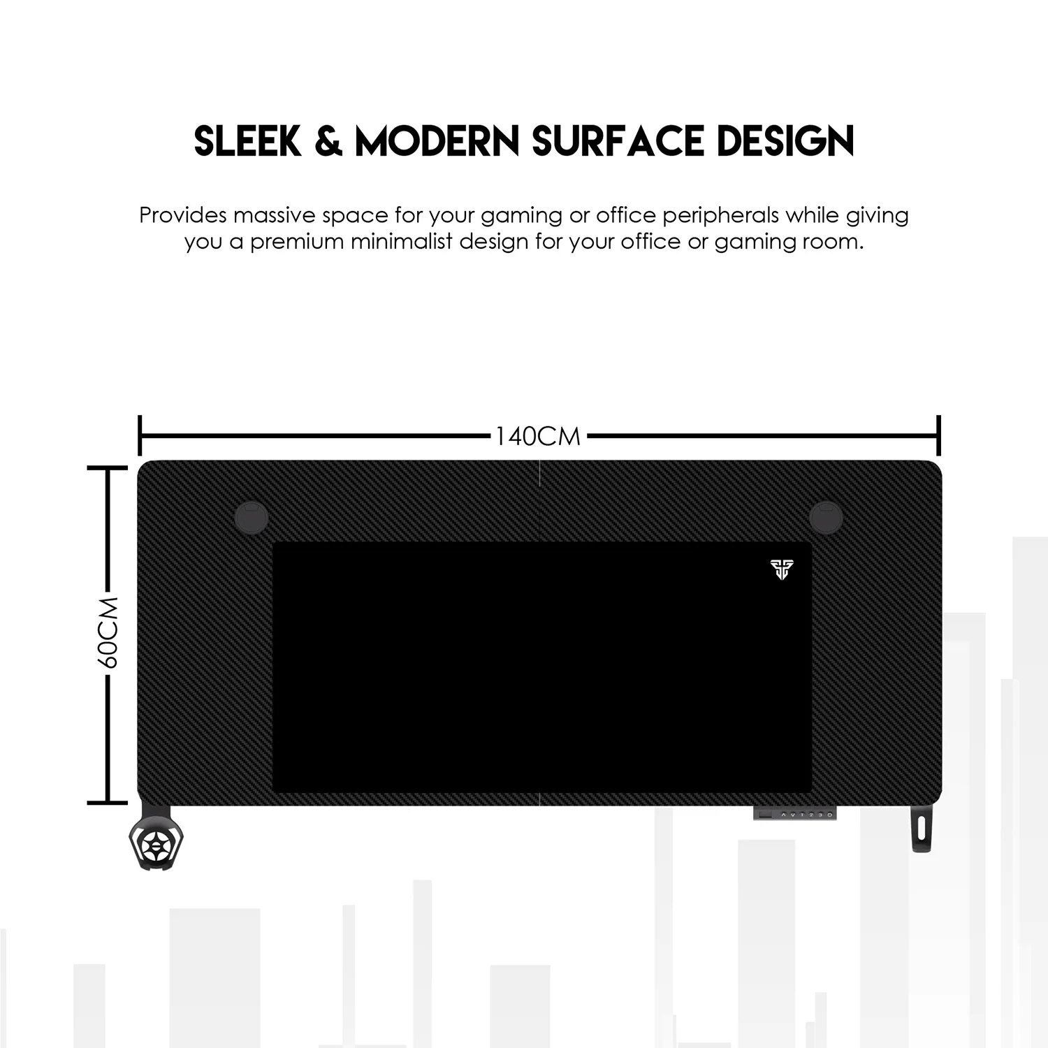 FANTECH GD914 ADJUSTABLE RISING DESK FULL AUTOMATIC MOTOR FUNCTION GAMING TABLE FOR OFFICE HOME. 