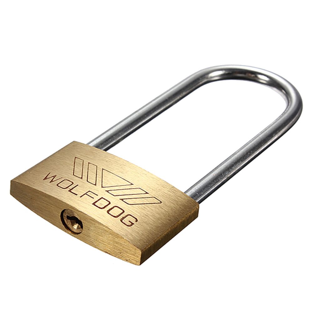 New Brass Padlock Long Shackle Travel Luggage/Suitcase/Gate Lock Security 3 Keys. 