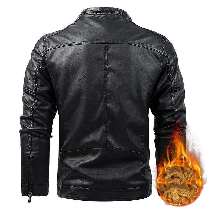 2023 New Casual Design Winter Leather Jacket For Men Style PU Faux