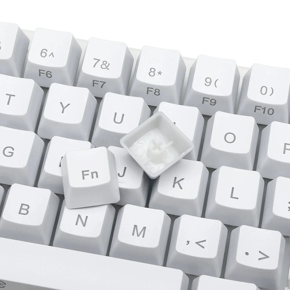 GamaKay K66 65% USB RGB Mechanical Keyboard 66 Keys Hot Swappable Translucent Glass Base Gateron Switch ABS Two-color Keycap.