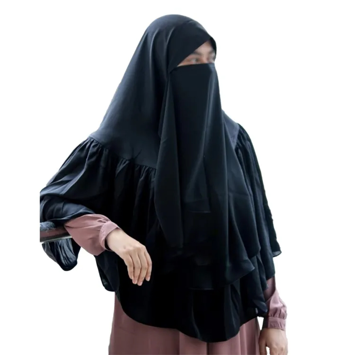 Hijab WaaLi Instant Ready Hijab With Niqab For Woman 2022