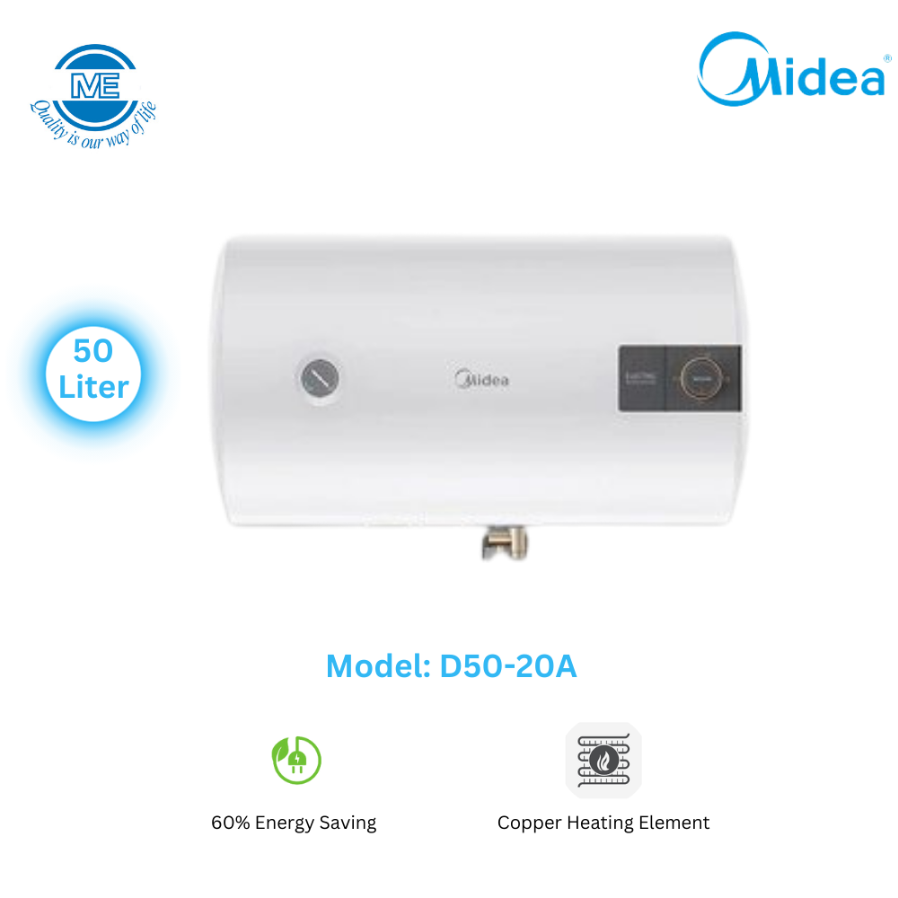 MIDEA 50 Liter Water Heater/Geyser White | D50-20A