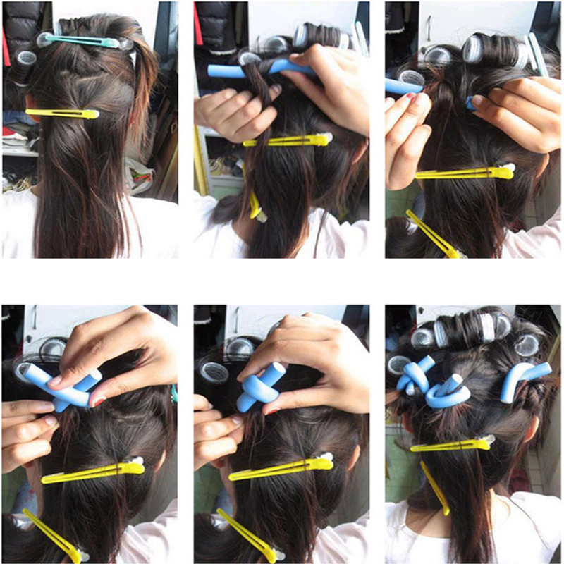 42 Pieces Bendy Twist Curler Maker Soft Foam Hair Roller. 