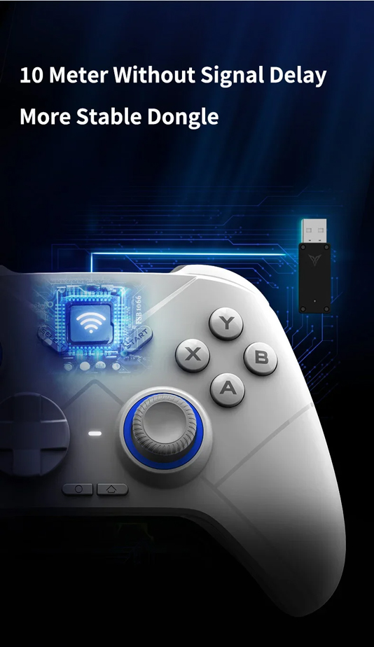 Flydigi Direwolf 2 Wireless/Wired Gaming Controller Bluetooth Hall Lineness Function Controller for Windows PC Nintendo Switch. 