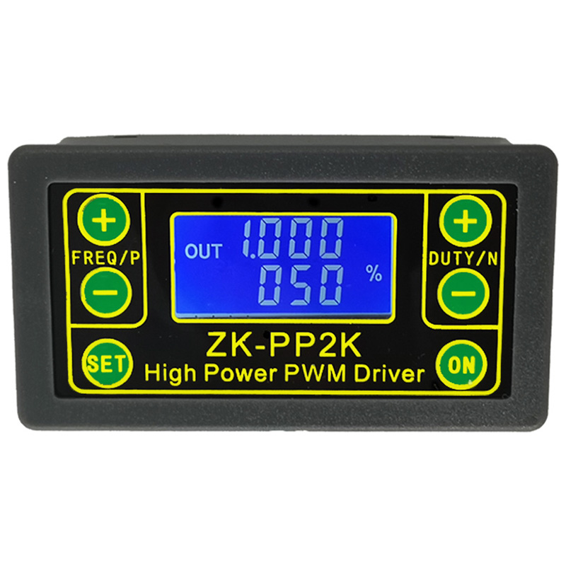 Practical Product  ZK-PP2K PWM DC 3.3-30V 12V 24V Motor Speed Controller Regulator 8A 150W Adjustable LED Dimmer Pulse Frequency Duty Ratio. 