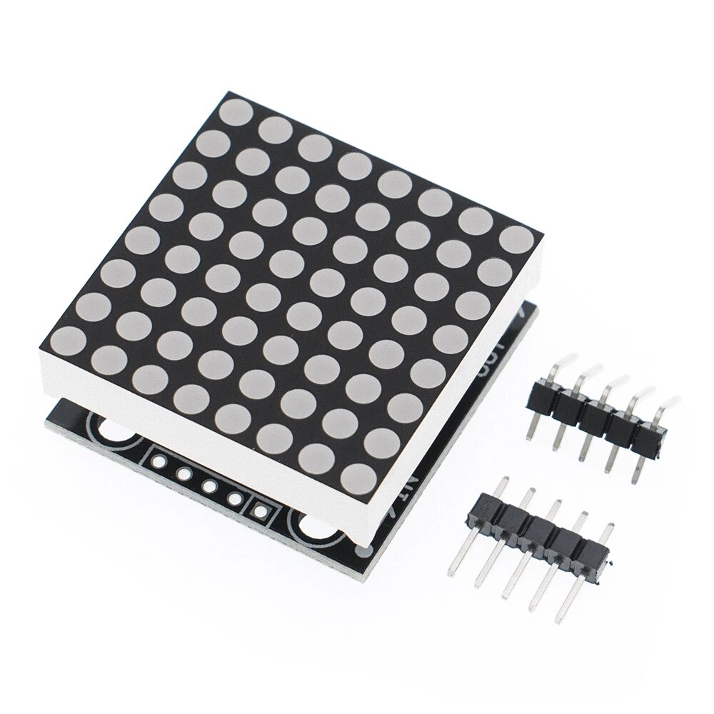MAX7219 Dot Matrix Module Microcontroller Display Module MCU LED Display Control Module For Arduino 5V DIY Kits 4 in 1 Red/Green. 