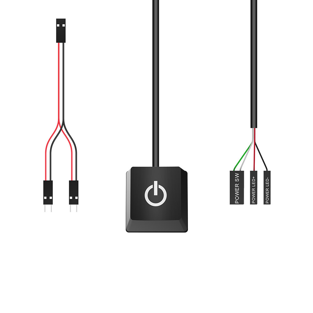 PC Power Button 6 Ft 7 Led Effect. 