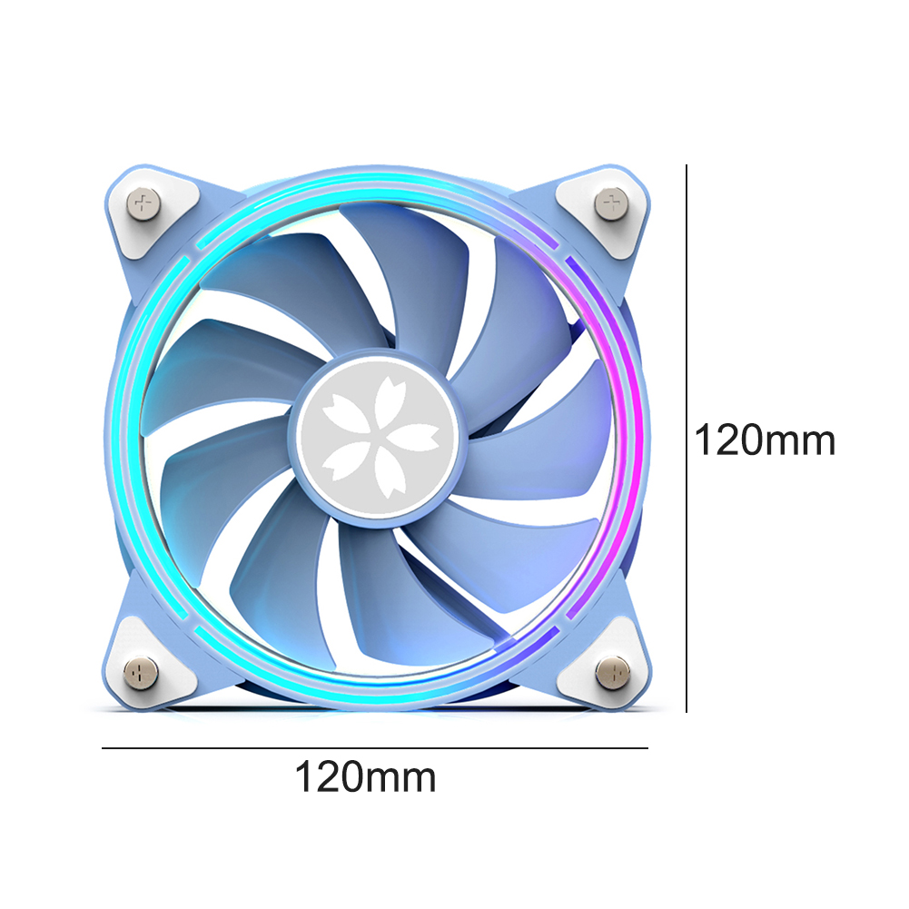 Yeston ZEAGINAL 12cm PC Case Cooling Fan Hydraulic 4Pin PWM 1800RPM CPU Cooler ARGB Adjustable computer Case Fan Ventilador. 