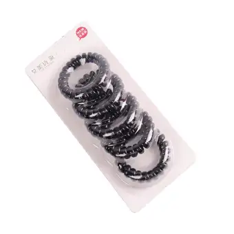 Te Phone Cord Hair Ties Spiral Girl Hair Ties No Crease Coil Hair