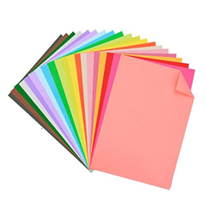 Color Paper A4 for Craft, Art & Photocopy - 100/20 Sheets. 10 Colour. 80GSM 10 Color 100pcs. 