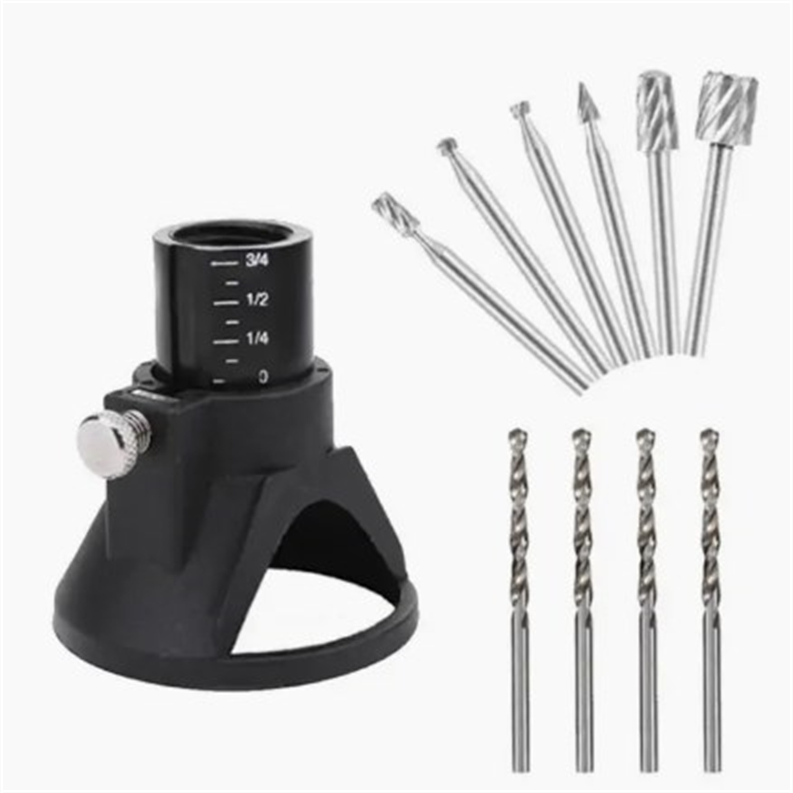 GC 29 PCs Rotary Multi Tool Cutting Guide HSS Router Drill Bits Attachment Multi-Material Cutting Kits Wood Engraving Router Bit Durable Rotary Tools Accessories For DIY Woodworking. 