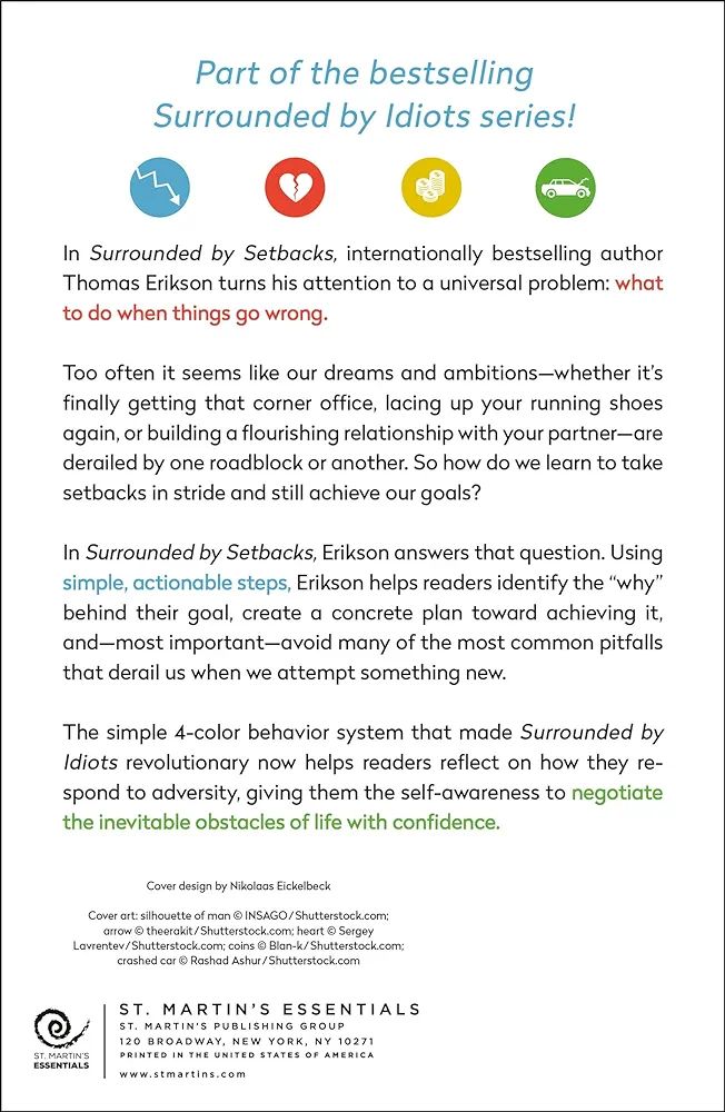 Surrounded by Setbacks: Turning Obstacles Into Success (When Everything Goes to Hell) [The Surrounded by Idiots Series]

Book by Thomas Erikson
(Paperback). 