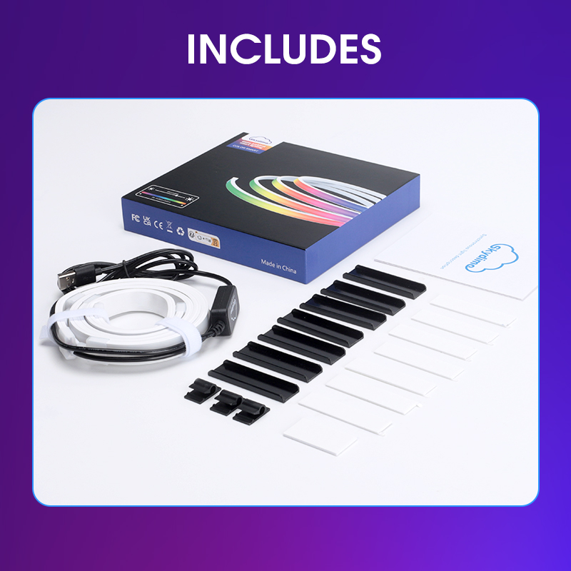 PC Computer-specific Smart Led Light Strip Real Time Sync Rgb Neon Ambient Light Usb Connection With Tape Gaming Room Decoration. 