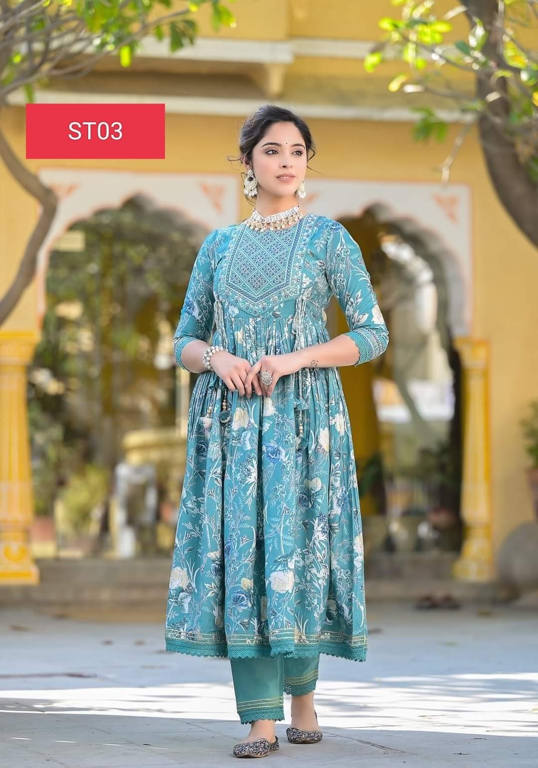 New Exclusive Skin Print Round Frog With Embroidery Work Three Piece Dress  for Women | Daraz.com.bd