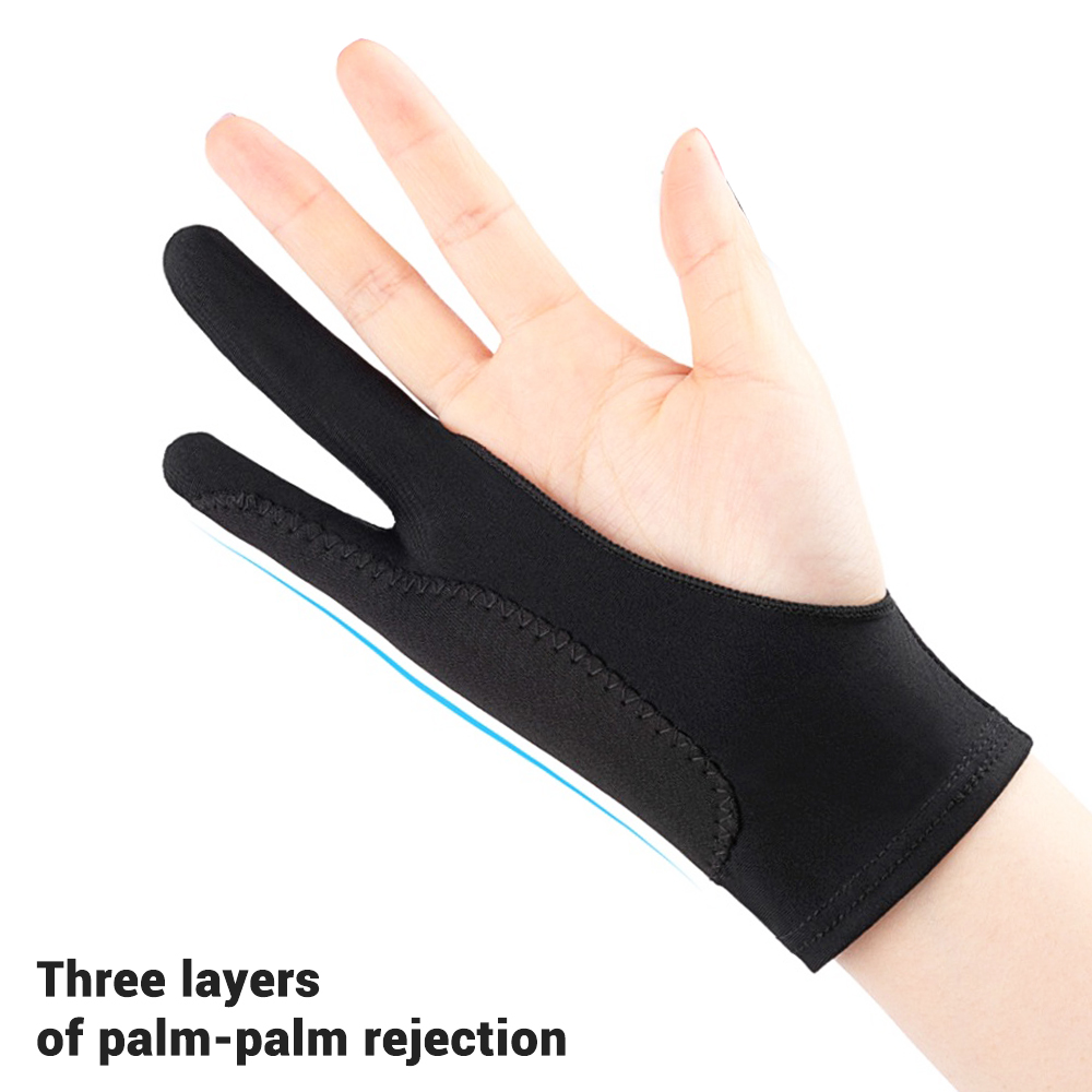 EMTRA Palm Rejection Gloves Two Finger Anti-fouling For Universal Pen Xiaomi Samsung Tablet Pad Stylus For iPad Android Tablet