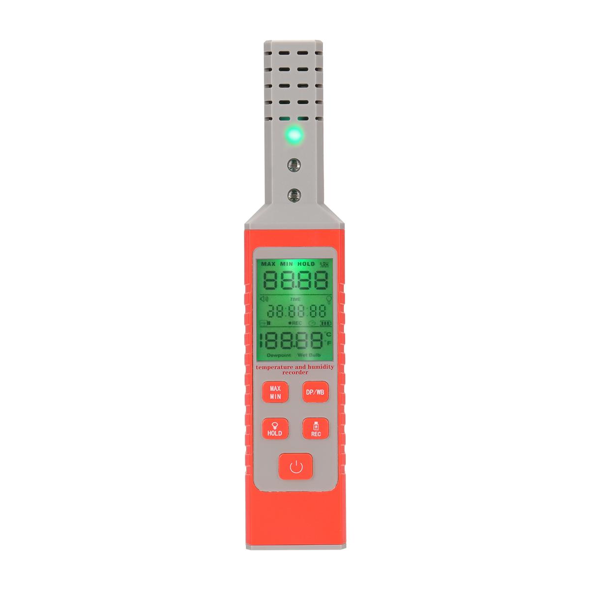 KOGEEK TC-100A Handheld USB Temperature and Humidity Recorder °C/°F Switchable Manual Measuring Device