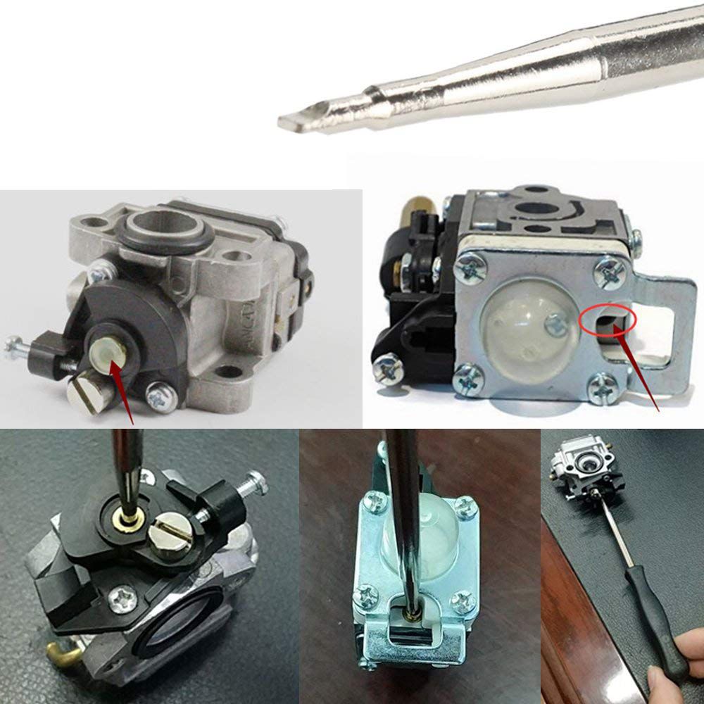 Carburetor Adjustment Tool with Carburetor Cleaning Brush Needle