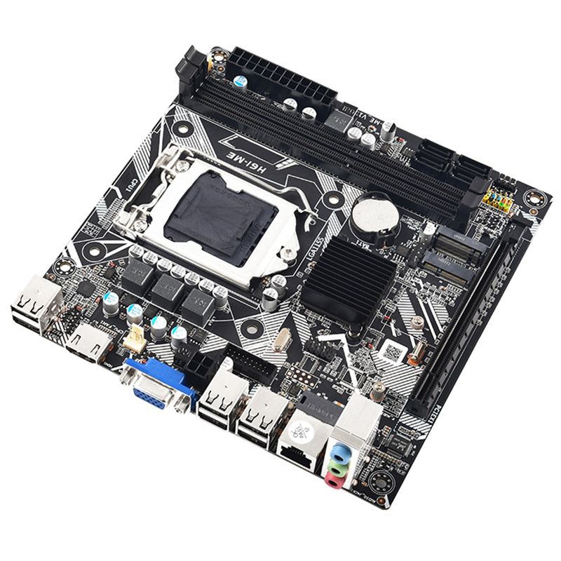 H61 Desktop Motherboard PCB Motherboard H61ME LGA1155 2XDDR3 Slots Up to 16G NVME M.2 WIFI M.2 PCI-E16X ITX H61-ME Computer Motherboard. 