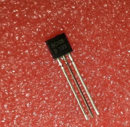5Pcs- BC108 Transistor C108 Transistor BC108  20V 200mA NPN Transistors 3 Pin Leads TO-92 Package. 