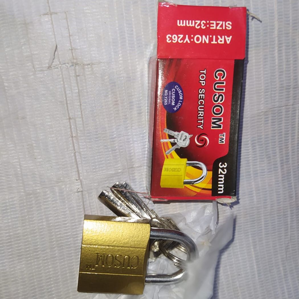 32mm Padlock With 3 Keys Top Security Lock for Travel bag/Luggage locks bag high quality. 