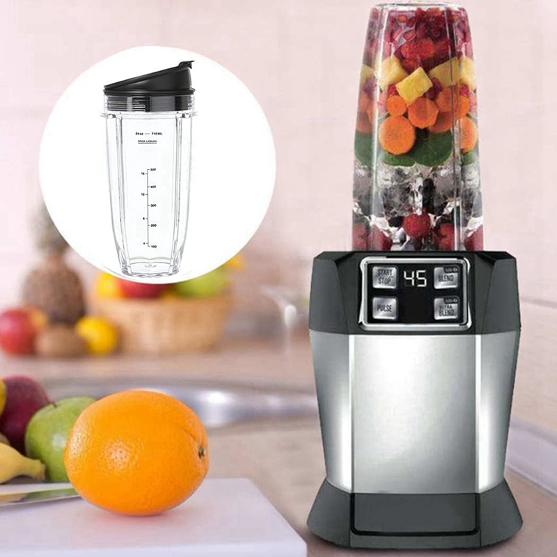 Blender Cup Replacement for Nutri Ninja Blender Cup, Blender Replacement Parts, Blender Parts (24 Oz/710 Ml). 
