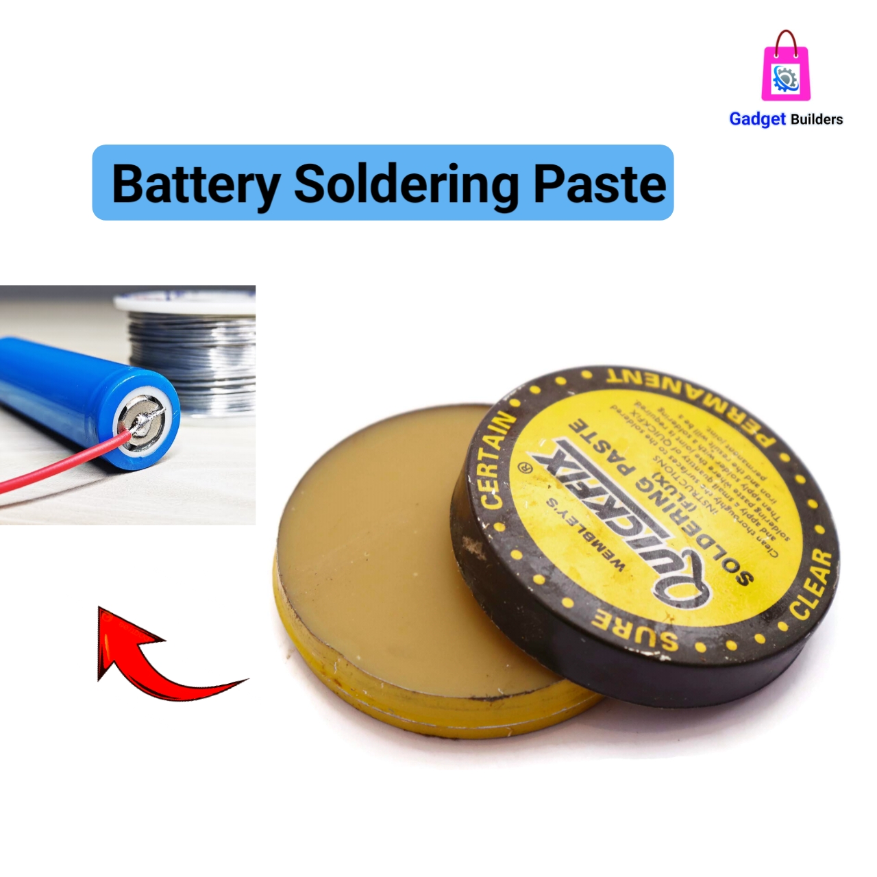 Quickfix Soldering Paste (Flux) | Soldering Rosin Flux Paste | Lithium Battery Soldering Paste |