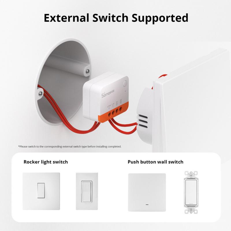 SONOFF ZBMINIL2 Smart Switch No Neutral Wire Required Smart Home 2 Way Wireless Control Work with eWeLink Alexa Google Home. 