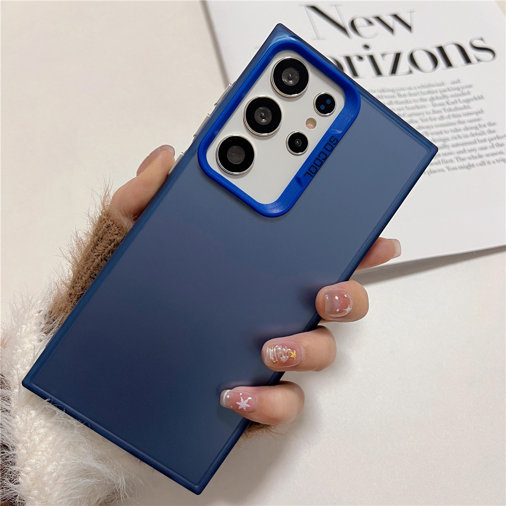 Luxury Matte Laser Aurora Phone Case For Samsung S24 Ultra S23 S22 Plus S21 S20 FE Note 20 Soft Bumper Colorful Shockproof Cover