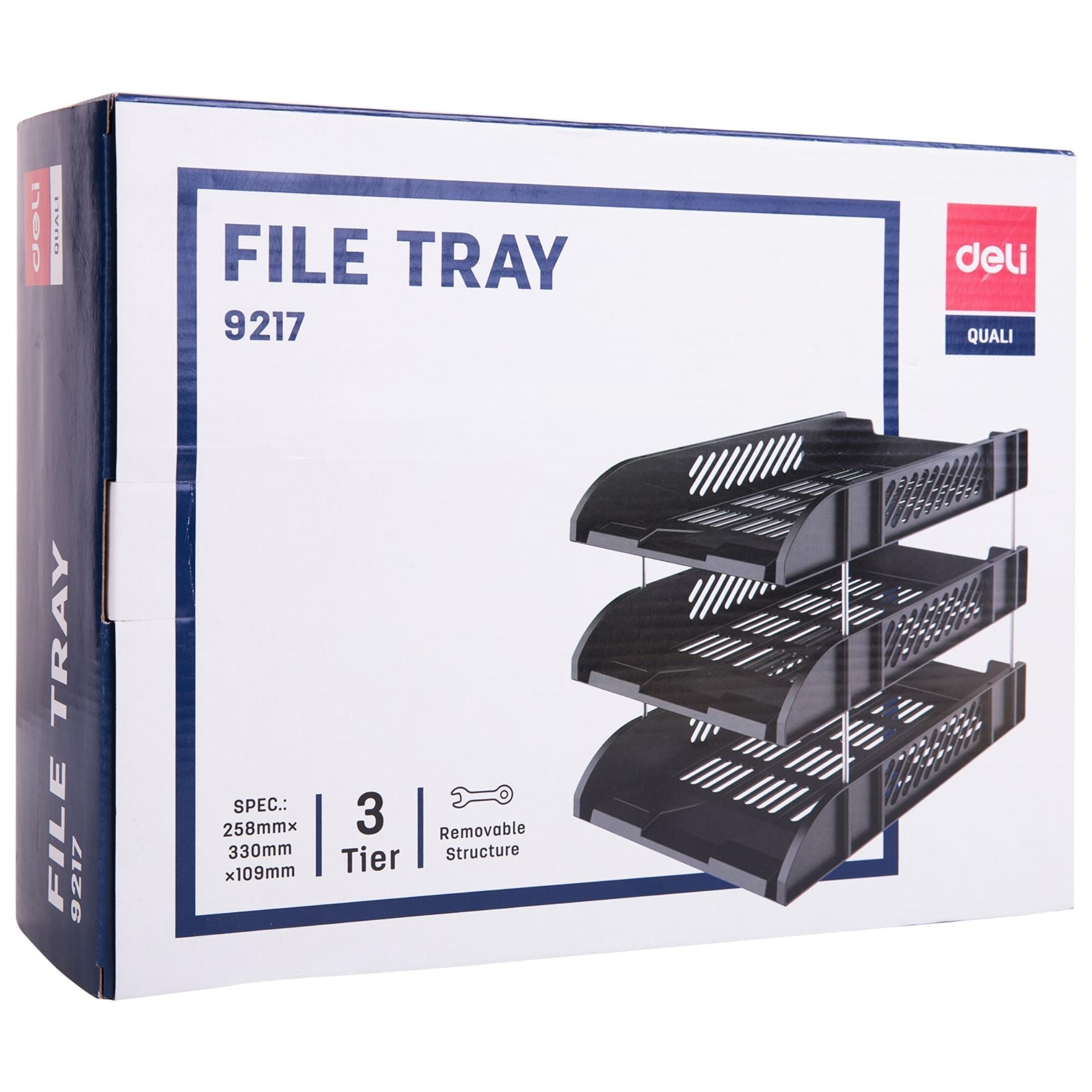 Deli 3 Tier File Tray 9217 Model. 