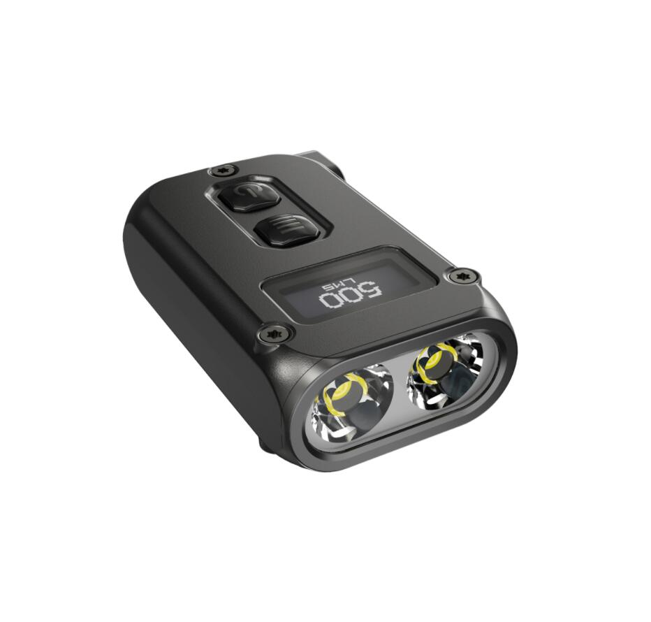Nitecore TINI2 TINI 2 500 Lumens OLED Keychain Flashlight Smart Dual-Core APC Sleep Technology Light Using USB Type-C Charge. 