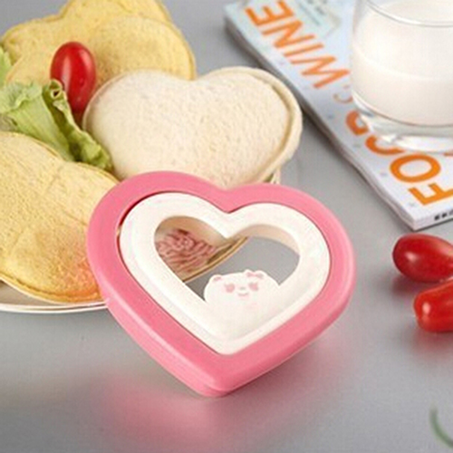 DIY Heart Shape Sandwich Toast Maker Cake Cookies Lunch Bread Mould