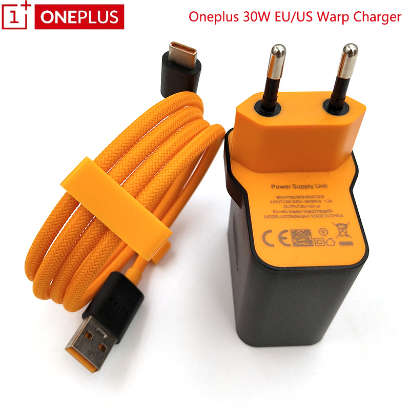 For OnePlus 8 8 Pro OnePlus 7 Pro 7T Pro OnePlus Nord CE 5G Nord N10 5G USB Warp Charger Mclaren Dash Fast Wall Charge Adapter 100cm Type-C Cable For OnePlus 1+ 3T/5/5T/6/6T/ 8 Pro 8T OnePlus 7T Pro 7 Pro. 