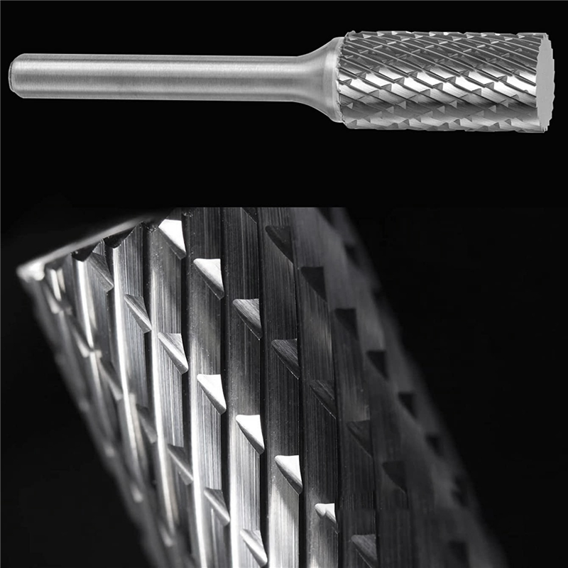 1 Set 1/4 Inch Shank 8Pcs Die Grinder Bits Rotary File Rasp for Metal Wood Weld Concrete Stone Grinding. 