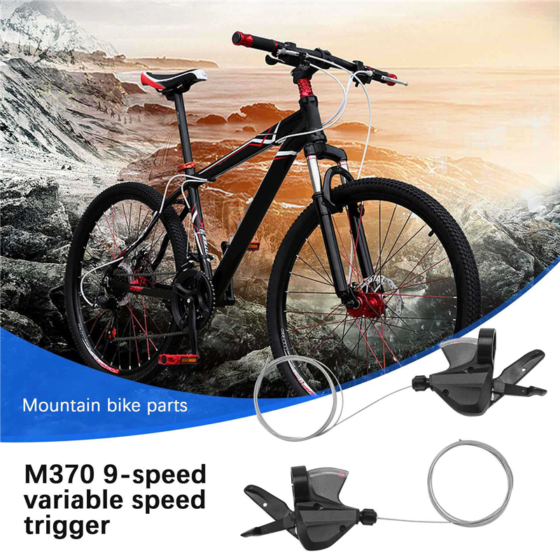 TWEXQNY 4x M370 9 Speed Shifter Trigger Set SL-M370 3X9 with Inner Cable. 