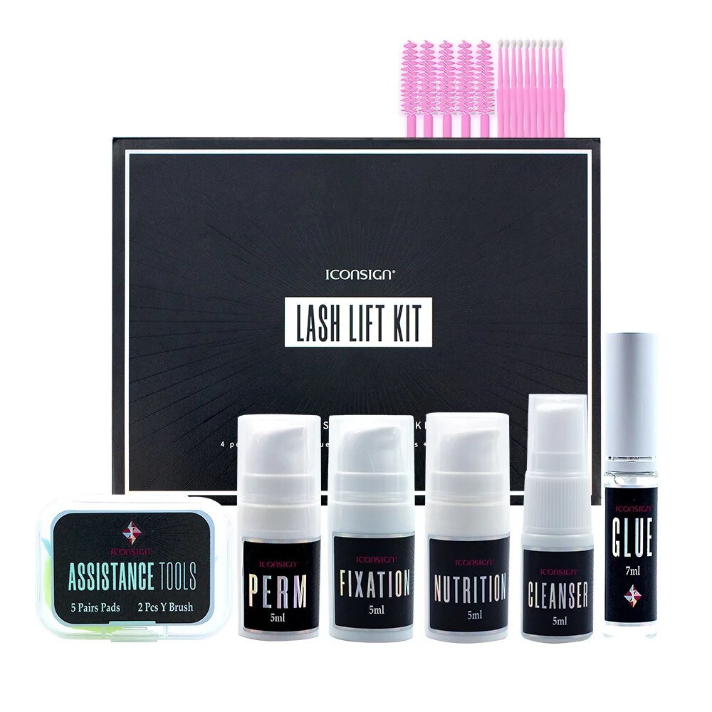 Luxe Lash Lift Kit,Eyelash Curlers Liftting Tint Kit at Home,Eyelash Perm Brow Lamination Kit,Semi Permanent Curling Perm Wave. 